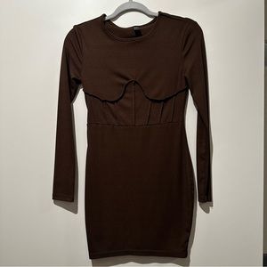 Brown Mini Dress
